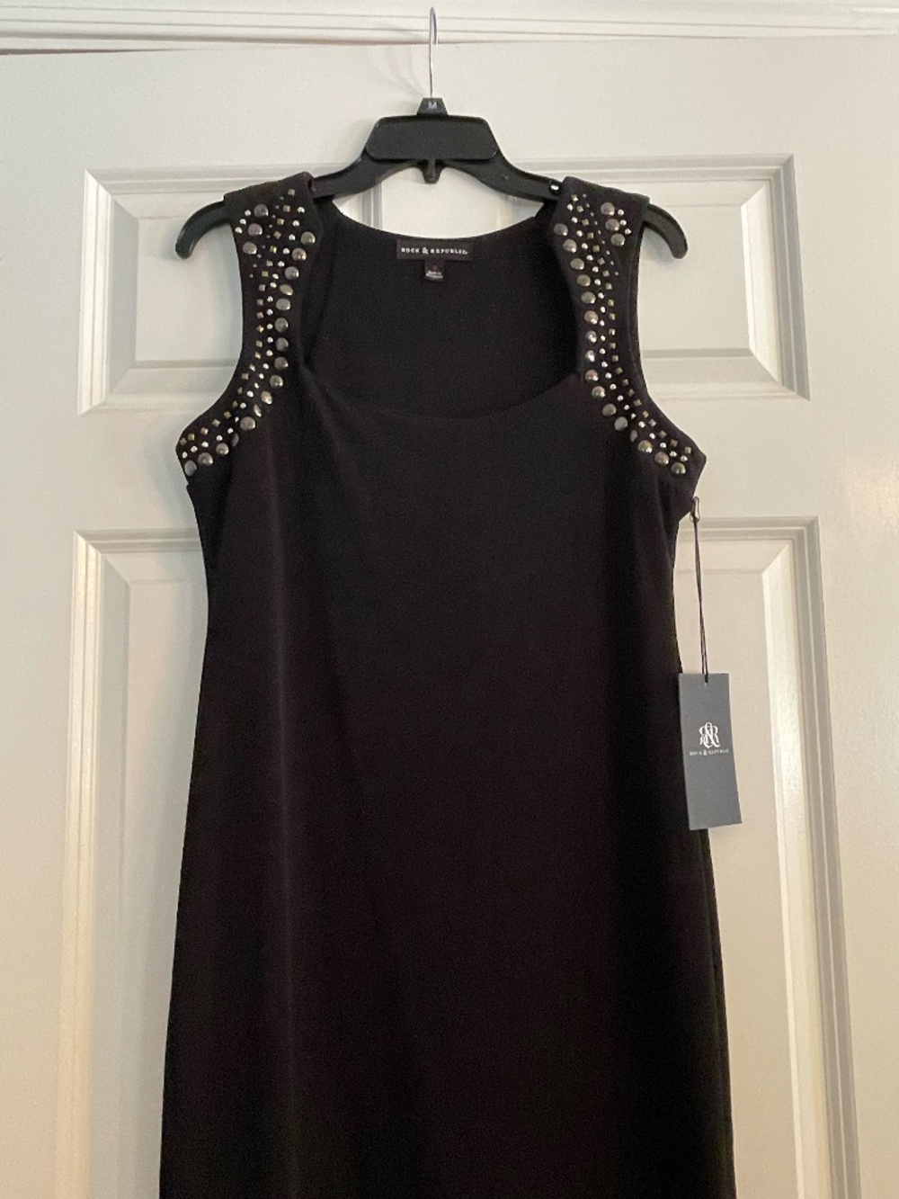 NWT Rock & Republic Black Studded Dress Size: M